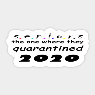 seniors 2020 Sticker